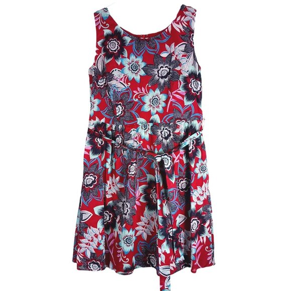 Talbots Hawaiian Floral Mini Dress 14P - Picture 1 of 8